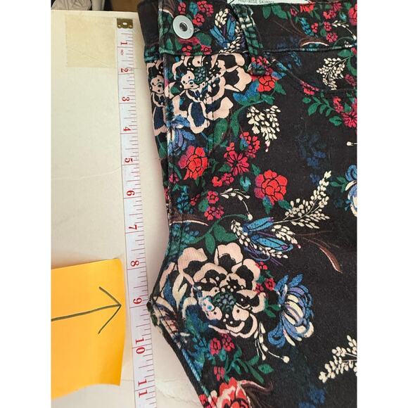 Pilcro by Anthropologie Floral Skinny 26 Mid Rise Maximalist Cottagecore Boho - Picture 9 of 11